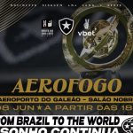 AeroFogo: Torcida do Botafogo apoia elenco no embarque para Mundial