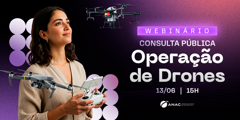 Anac fará webinário sobre nova proposta de regras para drones em 13/6 Anac fará webinário sobre nova proposta de regras para drones em 13/6