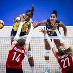 Brasil supera os Estados Unidos e permanece invicto na VNL