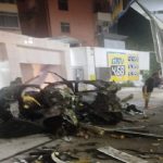 Carro explode no centro do Rio de Janeiro