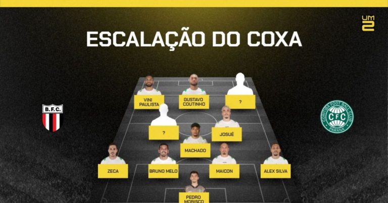 Escalações definidas e opções para assistir