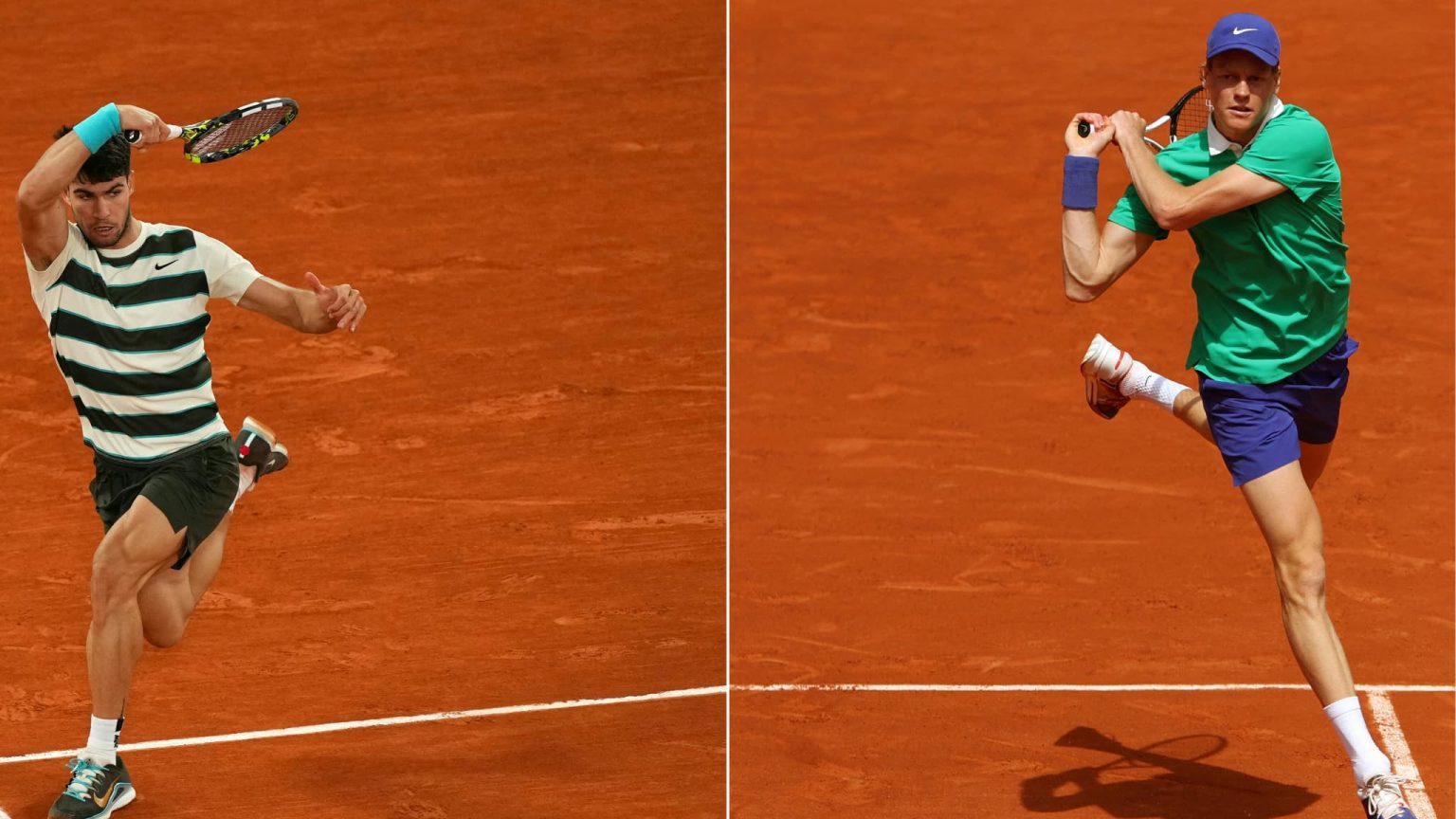 Jannik Sinner e Carlos Alcaraz: Horário e canal da final de Roland-Garros 2025