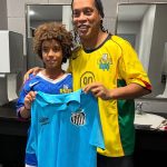 Kauan Basile marca presença em jogo festivo de Ronaldinho nos EUA