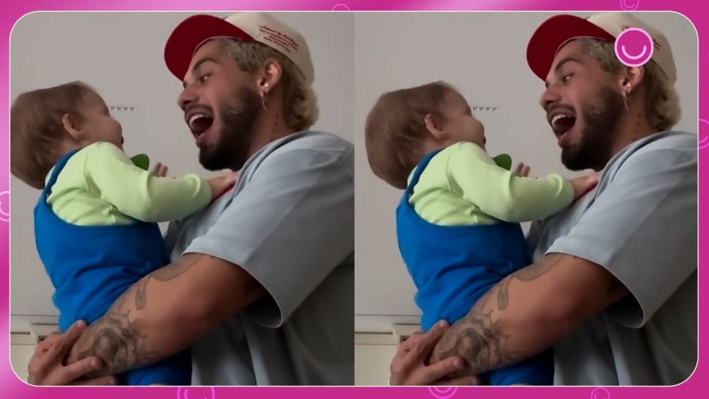 Zé Felipe compartilha vídeo do filho chamando-o de 'papai'