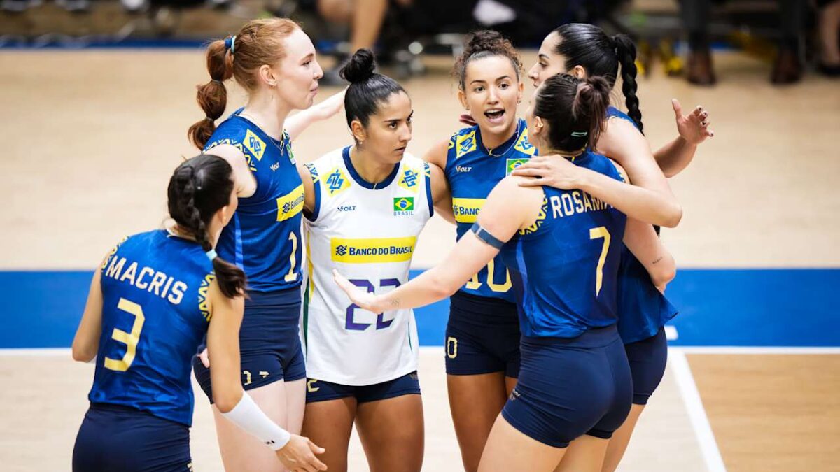 Brasil supera Bulgária e se classifica para a VNL feminina 2025