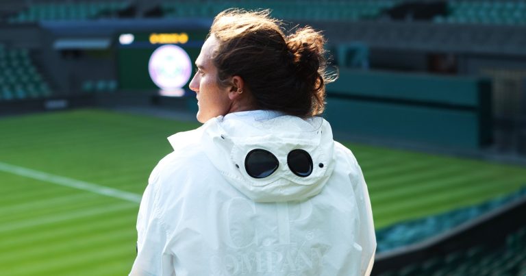 Coleção C.P. Company para Mattia Bellucci no Wimbledon 2025