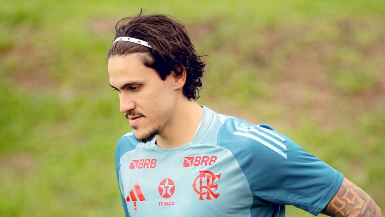 Pedro fora da partida Flamengo x São Paulo no Brasileirão